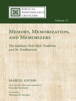cover image of Memory, Memorization, and Memorizers